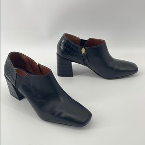 Vionic Linda Women's Heeled Shortie in Croc Leather 8.5 S24